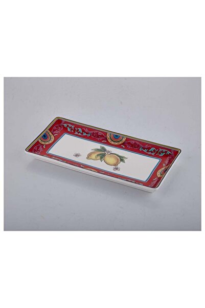 La madore Lamedore Citrus 2'li Küçük Dikdörtgen Tabak 26.5x13cm