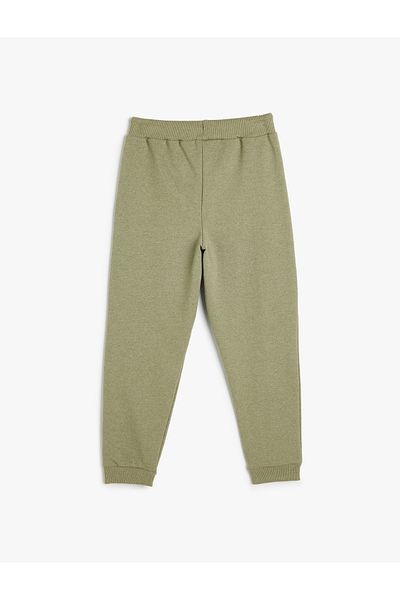 Koton Basic Jogger Sweatpants with Tie Waist Pocket Detail