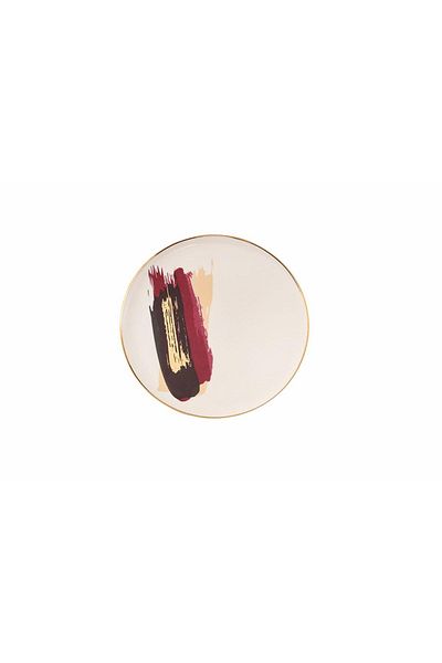 Porland Dash Pattern1 Flat Plate 21cm