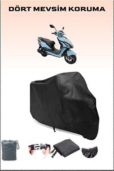Breen Siyah Arora Freedom 50 Uyumlu Motosiklet Branda,, Güvenli, Su Geçirmez Dayanıklı Kumaş