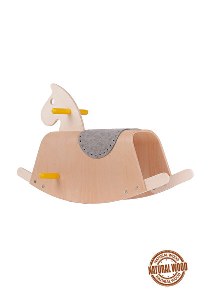 HOMİNG Homing Montessori Wooden Pony Rocking Children's Toy Horse 241834