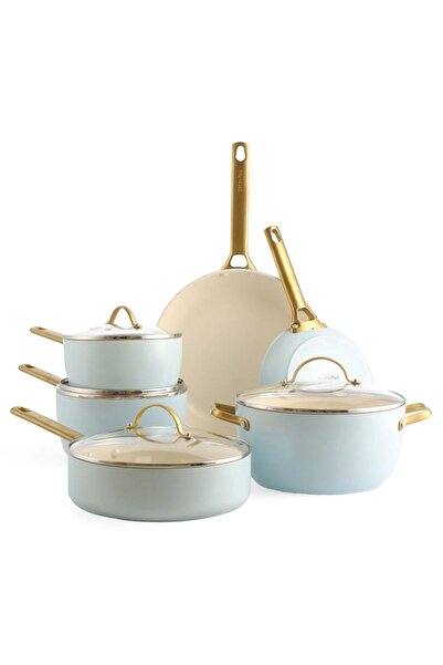 Greenpan Padova Alıce Mavi 10 Prç Tencere Seti