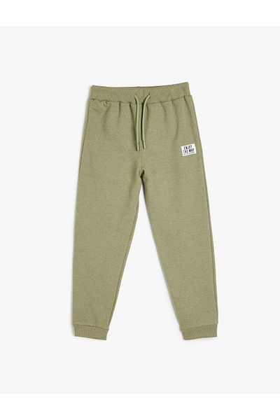 Koton Basic Jogger Sweatpants with Tie Waist Pocket Detail