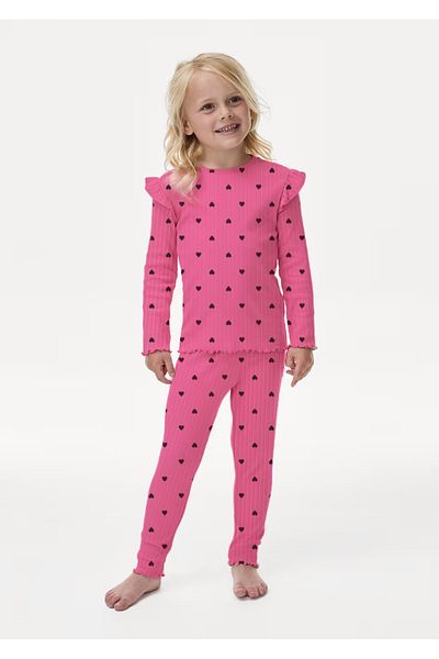 DFN Kids 2-Piece Ribbed Leggings Set for 2-7 Years Old Girl - Camisole