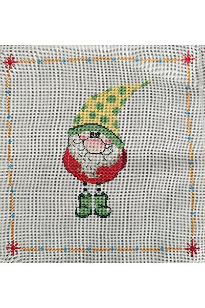 Dmc Slika vezom križem s patuljkom gnomom koji nosi sreću