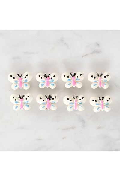 sylar Loren Crafts White 8-Piece Button - 3023