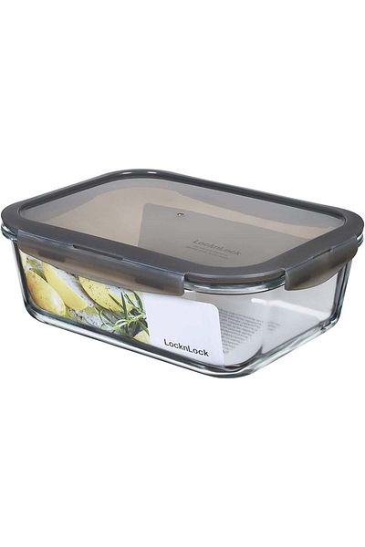 Lock & Lock Locknlock Euro Oven & Storage Container Quadrilateral 1.6 Lt Gray