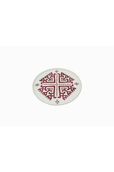 Porland Arabesque Pattern6 Flat Plate 18cm