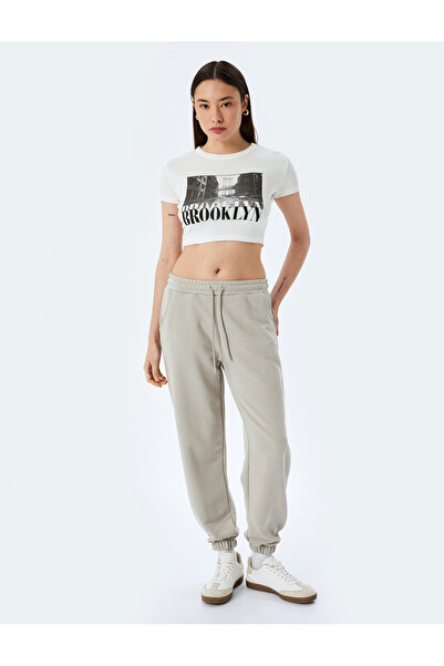 Koton Φούτερ Jogger Oversize με κορδόνια στη μέση