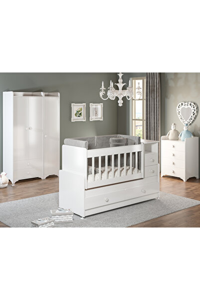 PATİKO SW 704A BÜYÜYEBİLEN BEBEK ODASI TAKIMI BEYAZ