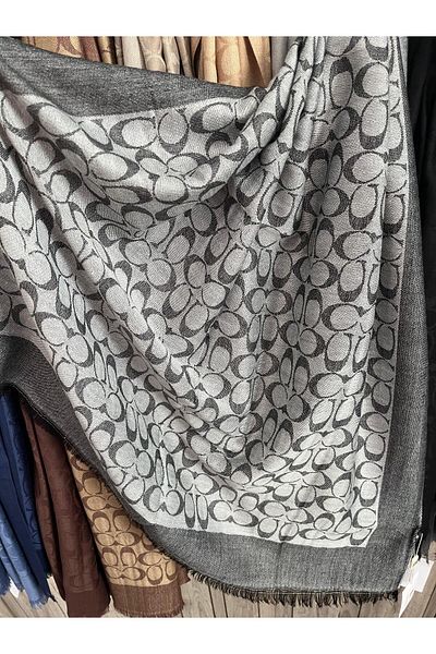 Webinay Home C Pattern Cotton Cashmere Shawl Double Sided
