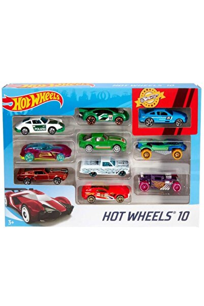 DZC KUZENLER AVM HOT WHEELS 10 Lİu METAL ARA0BALAR DEMİR ERKEK OYUNCAK ARAÇ SET
