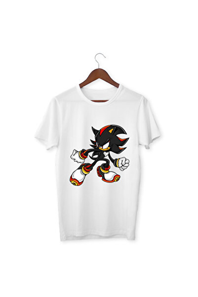 ALPŞAN TİCARET Μπλουζάκι Sonic Black and White - T-shirt για παιδιά και ενήλικες