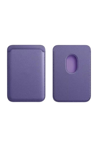 GNGMobil iPhone Compatible Silicone Magsafe Lilac Wallet (Card Holder)