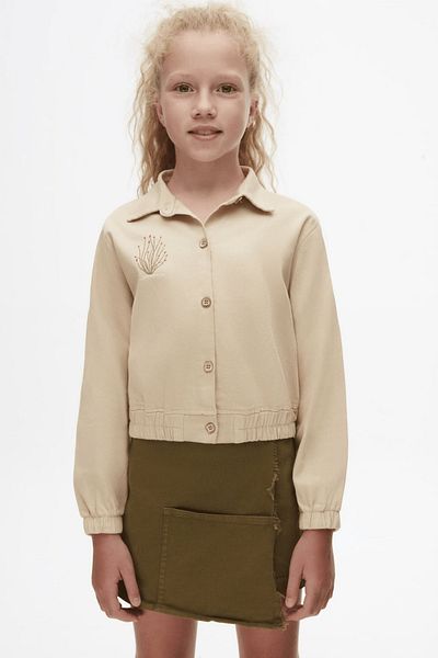 nk kids Asymmetrical Cut Army Girl's Shorts Skirt with Elastic Waist