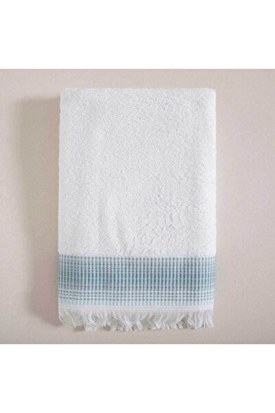 Chakra Endi Banyo Havlusu 70x140 cm Beyaz/Aqua