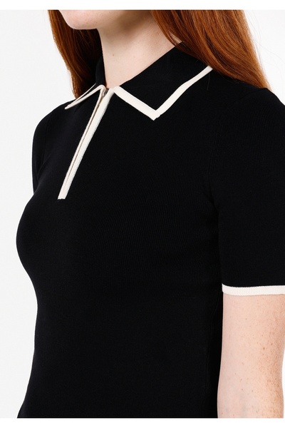 Colin's Siyah Kadın Kazak K.kol