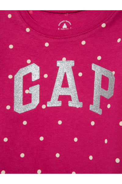 GAP Kız Bebek Pembe Grafikli T-Shirt