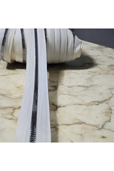 Eyfel tip 5 kemik fermuar 10 metre fermuar 10 başlık ortası nikel