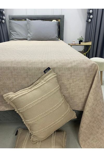 NİVEMESHOME Nivemeshome Beige 160X230 Single Pique Cover Single