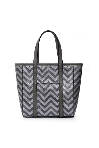gio&mi Noa El Ve Çapraz Çanta Platin Zikzak