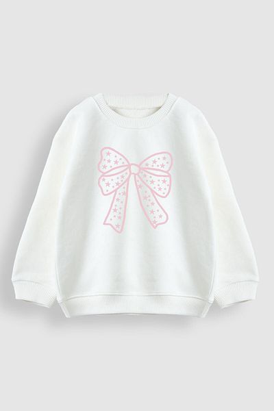 MARKOLL 1-5 Years Old Bow Printed Sweatshirt Tights Bottom Top Set