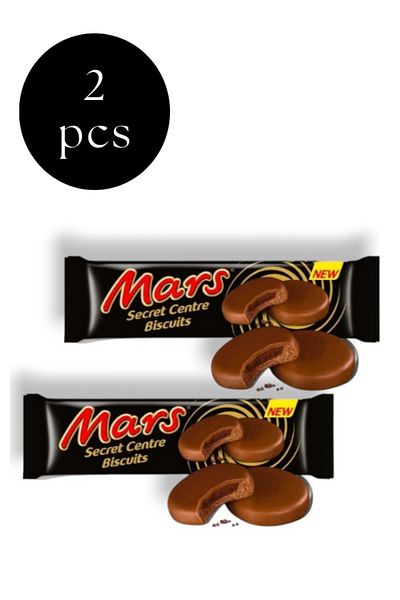 Mars Secret Centre Biscuits - Milk Chocolate, Caramel Filled, Cocoa, 132Gr X 2 Pieces