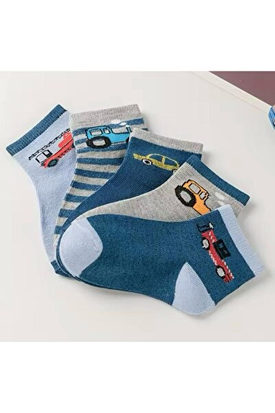 HANKARAYEL 5 pár autós mintás gyerekzokni