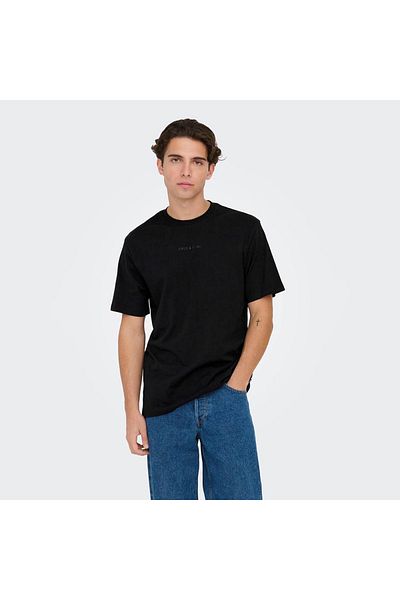 Only & Sons Onslevı Lıfe Reg T-shirt Siyah Erkek 22028147