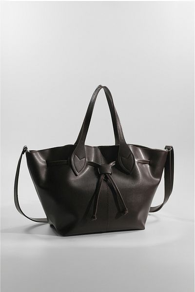 Rimense Women's Brown Lined Hand and Shoulder Bag