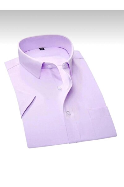 Kuraff Giyim KLASİK KISAKOL DAKRON KUMAŞ GÖMLEK