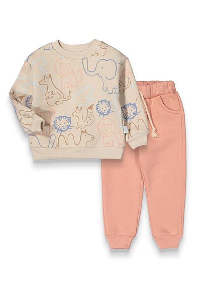 baby flamindo Safari Printed 3 Thread Boys' Suit