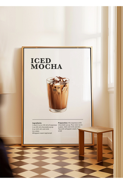 ARTHOUSECOLLECTIVE Ledena moka - Poster kafe - Neuramljeni poster u veličinam...