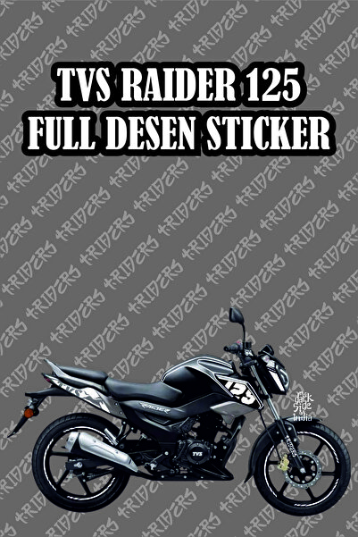 TRİDERS TVS Raider 125 Sticker Set  Full Sticker BEYAZ