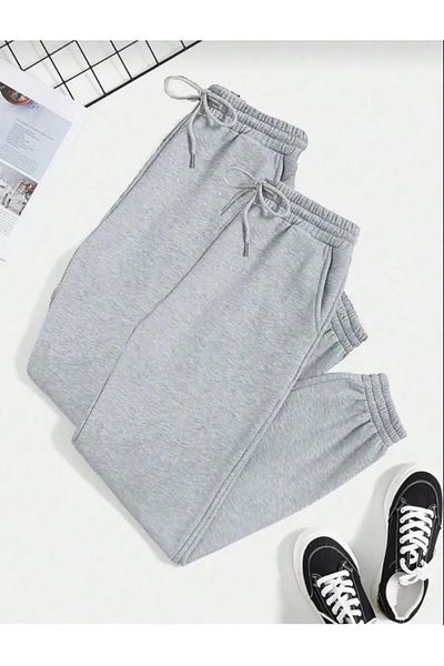 İkra Life Kids Copy - 2-Piece Gray Jogger Sweatpants - Unisex Comfortable Wear