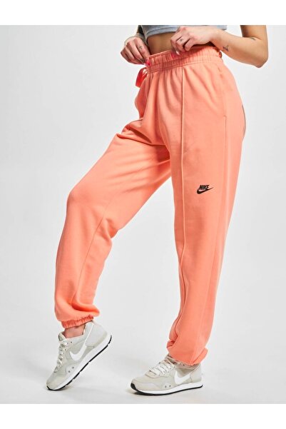 Nike Sportswear Loose Fleece Dance Oversize Turuncu Kadın Eşofman Altı