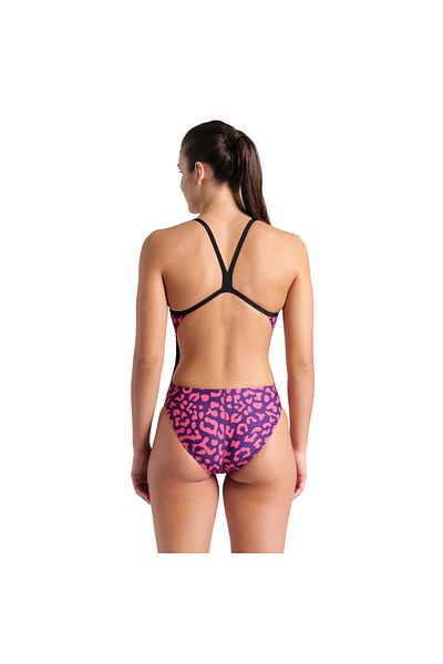 ARENA Purple Swimmer Challenge Back Printed Women's Swimsuit - 009443950