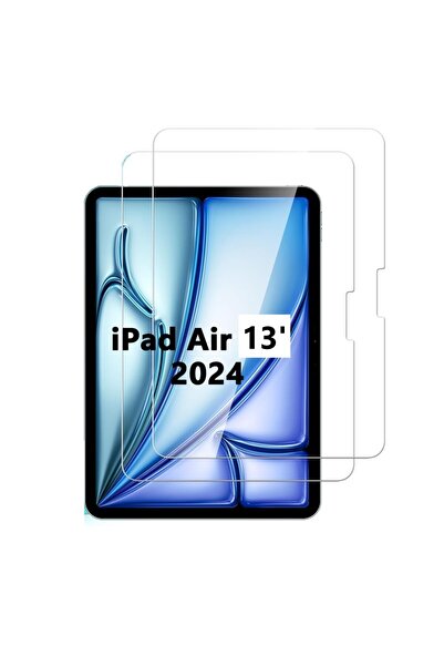 UnDePlus iPad Air 13inç M2 2024 Uyumlu Tablet Temperli Cam Ekran Koruyucu A2898 A2899 A2900