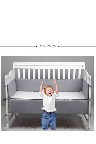 RevuBaby 4 Pieces Crib Edge Protector Baby Kids Bed Edge Softener 70X130Cm