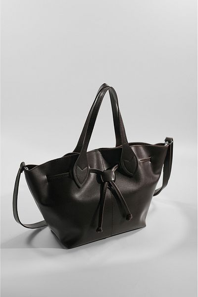 Rimense Women's Brown Lined Hand and Shoulder Bag