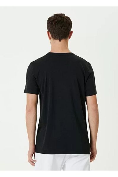 modaserdem Unisex Basic Crew Neck T-Shirt - Μαύρο