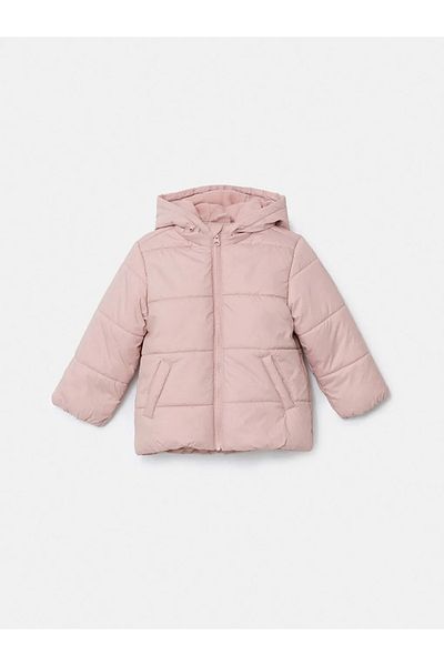LC Waikiki Lcw Kids Pink Hooded Inflatable Coat for Girls