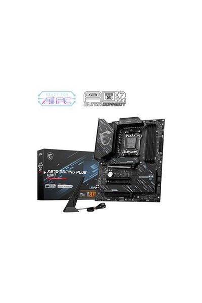 MSI X870 Gaming Plus WiFi-7 DDR5 HDMI-DP PCIe 5.0 AM5 ATX - مكون PC المحيطي