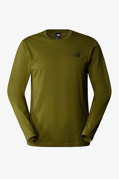 THE NORTH FACE Ανδρικό μπλουζάκι χακί M LS Simple Dome