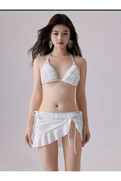 nuriçgiyim Luizas tasarım bikini pareo set