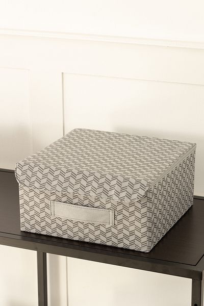 REKHOME غطاء خزانة بنمط متعرج، درج داخلي، منظم صندوق تخزين قابل للطي للمجوهرات والمكياج