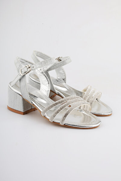 FOLLOWIN Pantofi de seara pentru fete cu detaliu de piatra cu trei dungi, pantofi cu toc pentru fete, pantofi pentru fete