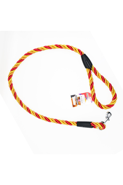 Eurodog وصلة تمديد للكلاب 18 مم × 120 سم أصفر أحمر