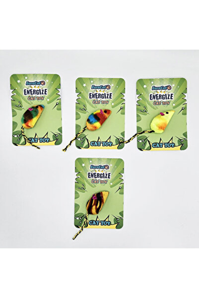 Eurocat لعبة القطة الفأرة الناعمة ذات الألوان المختلطة