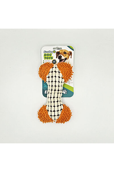 Eurodog لعبة كلب قطيفة على شكل عظمة مقاس 18x12 سم